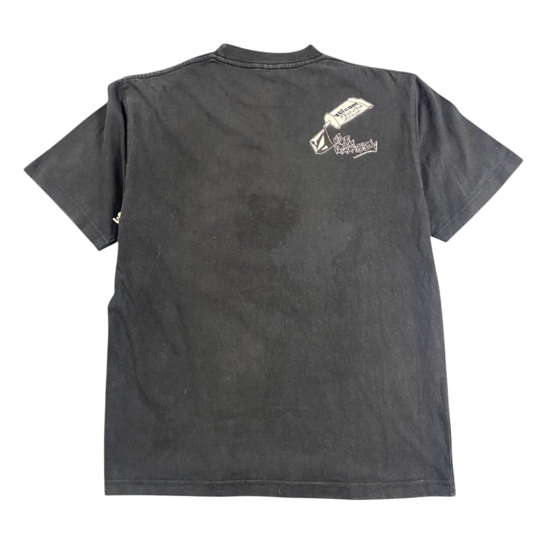OLD VOLCOM】オールドボルコム 抽象フェイスグラフィックTシャツ OLD VOLCOM】オールドボルコム 抽象フェイスグラフィックTシャツ