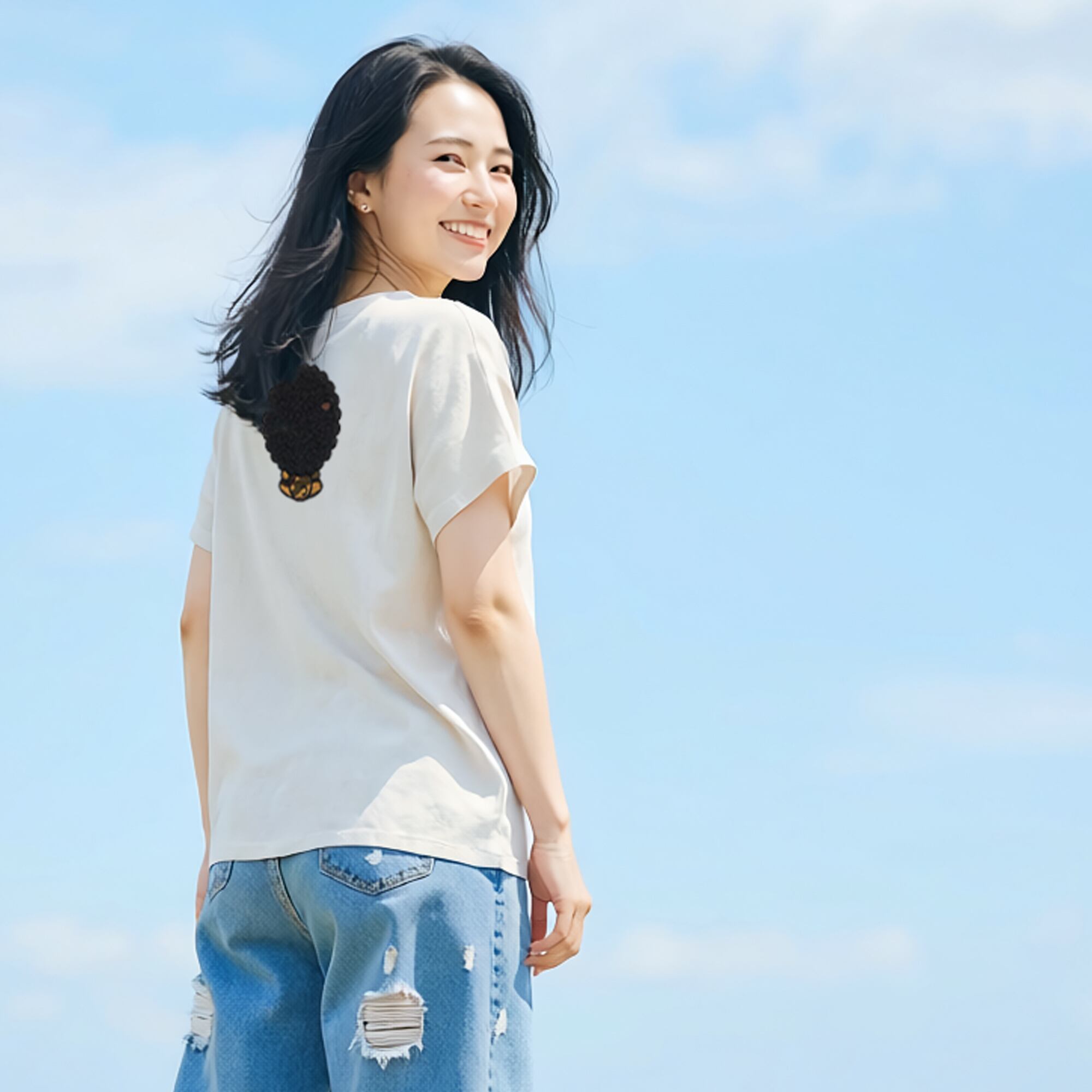 刺繍☆T-shirt／アフロベア♡