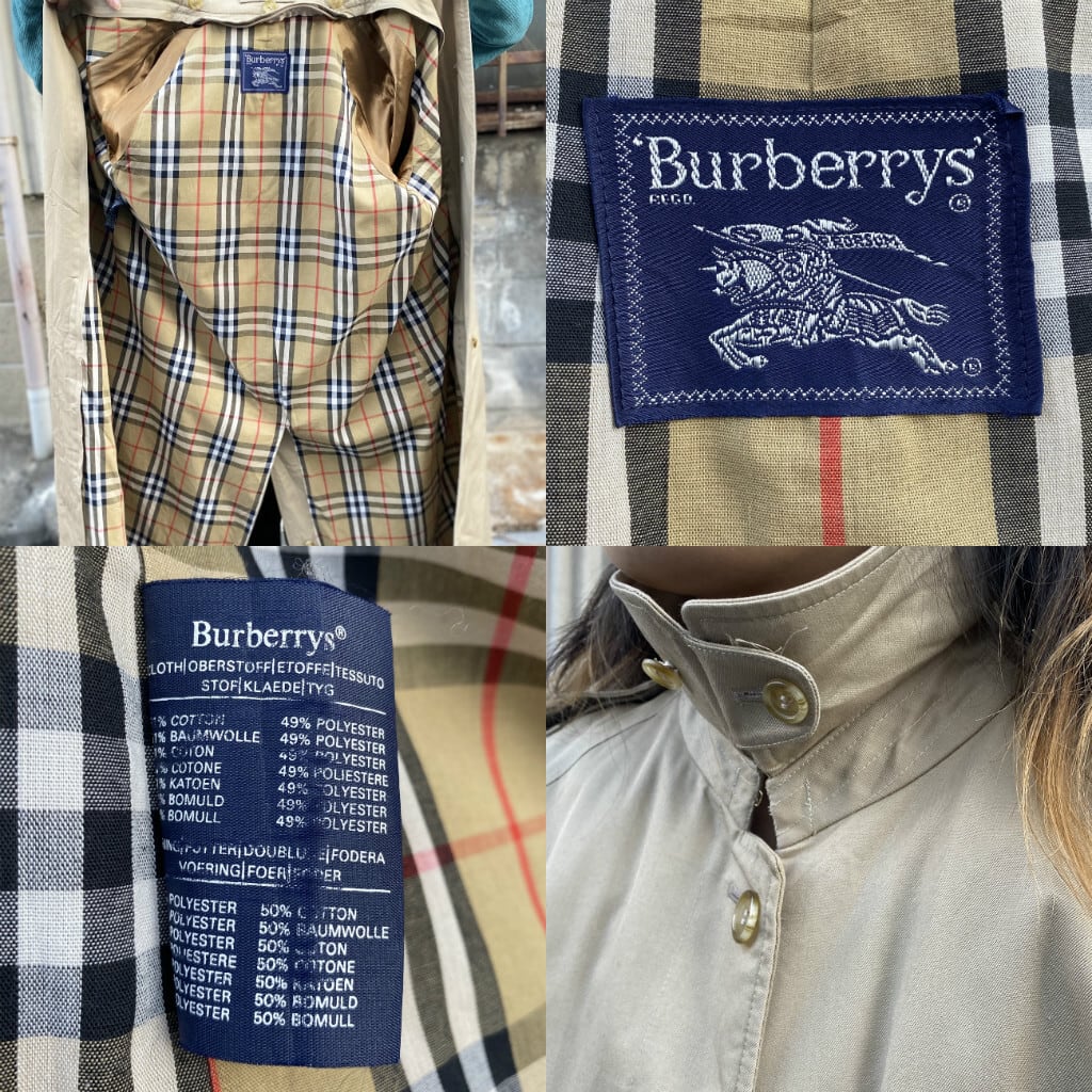 ビンテージ 英国製 Burberry's バーバリー ステンカラーコート バルマ