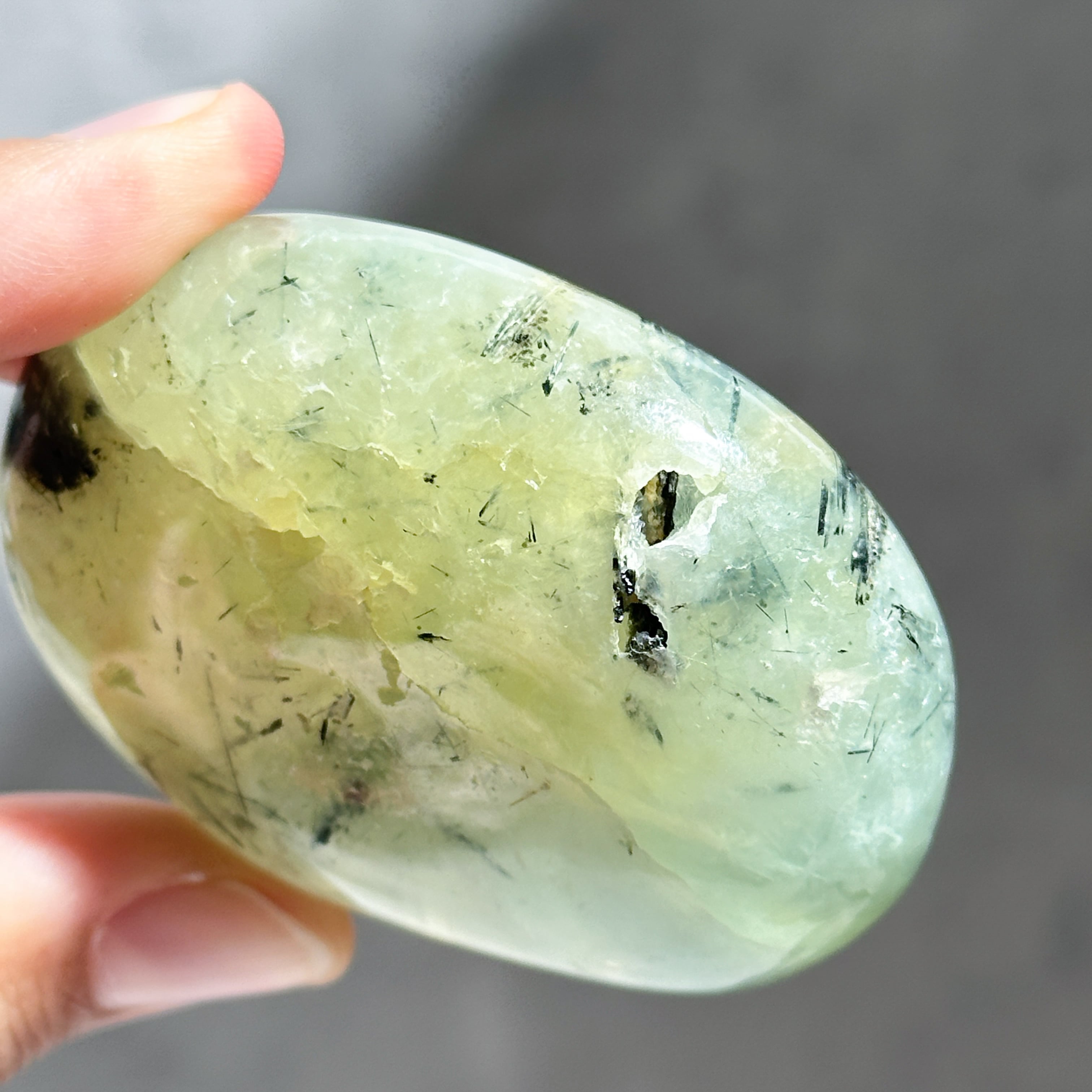 プレナイト パームストーン52◇ Prehnite ◇天然石・鉱物
