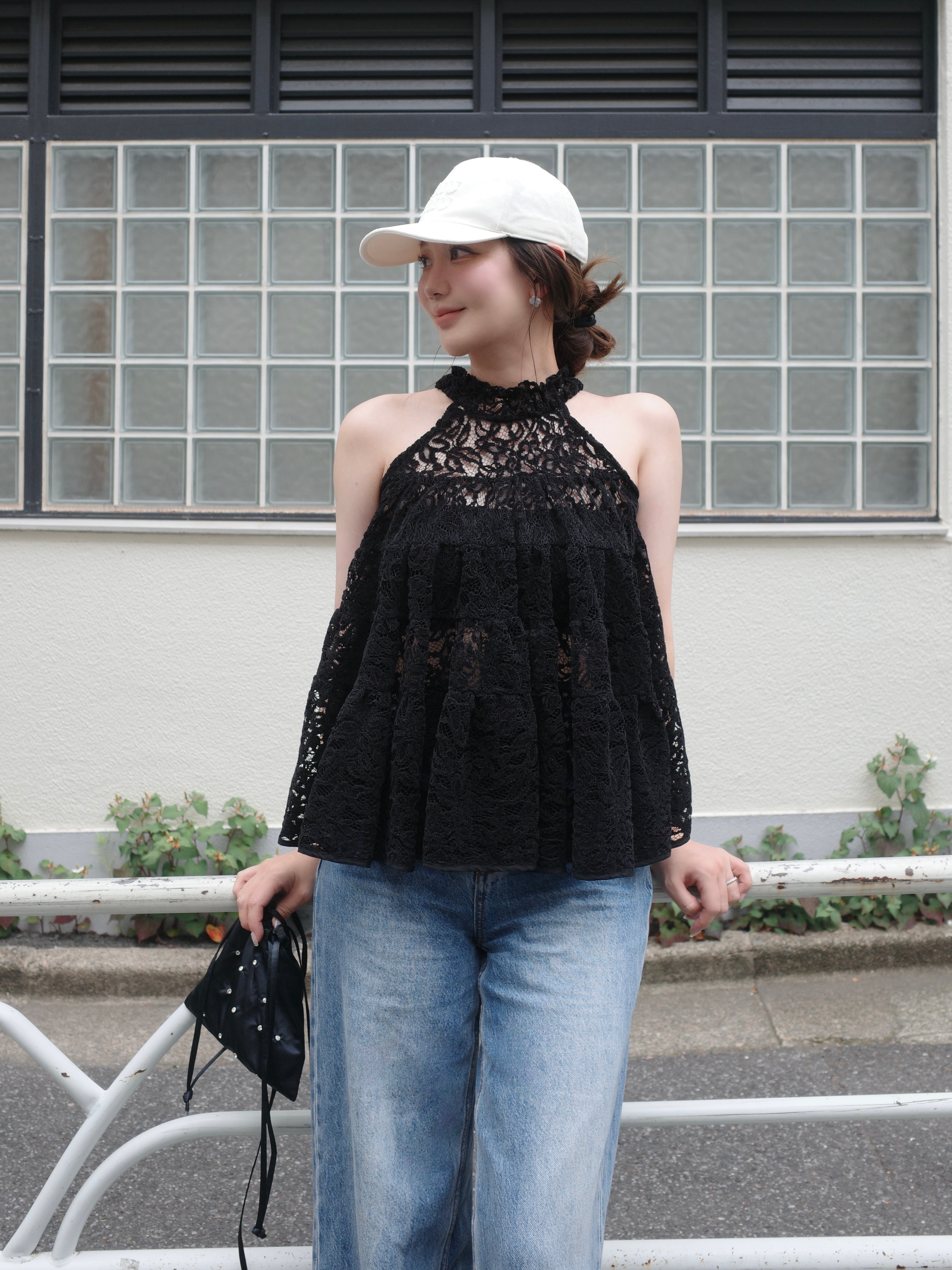 chloe tops / black 7/2 21:00～ 再販(即納) | HYEON