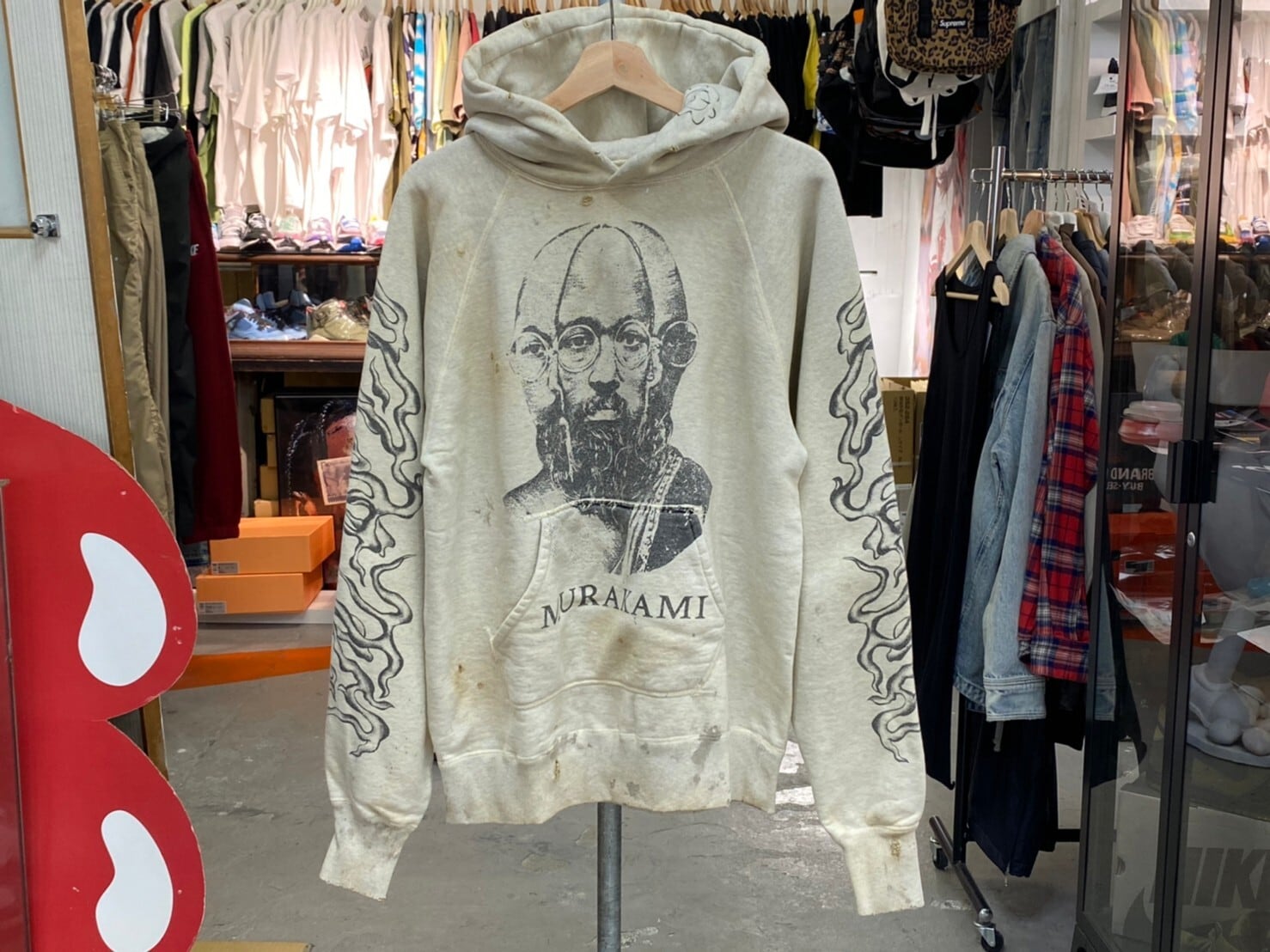 takashi murakami × saint michael hoodie