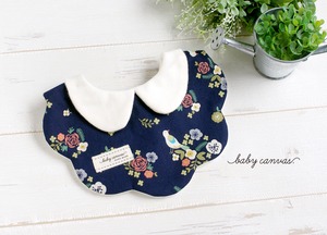 襟付きレトロな花と鳥さんスタイ Baby Canvas ハンドメイドスタイのお店