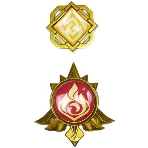 原神 風 神の目 元素記号 バッジ ★コスプレ等の撮影用、また鑑賞用コレクションに！ ★受注品★