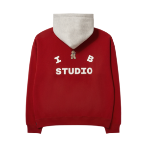 ★[RESELL][IAB Studio] IAB Studio 24 Christmas Hoodie Burgundy Oatmeal 正規品 韓国ブランド 韓国通販 韓国代行 韓国ファッション アイエービースタジオ 日本 店舗