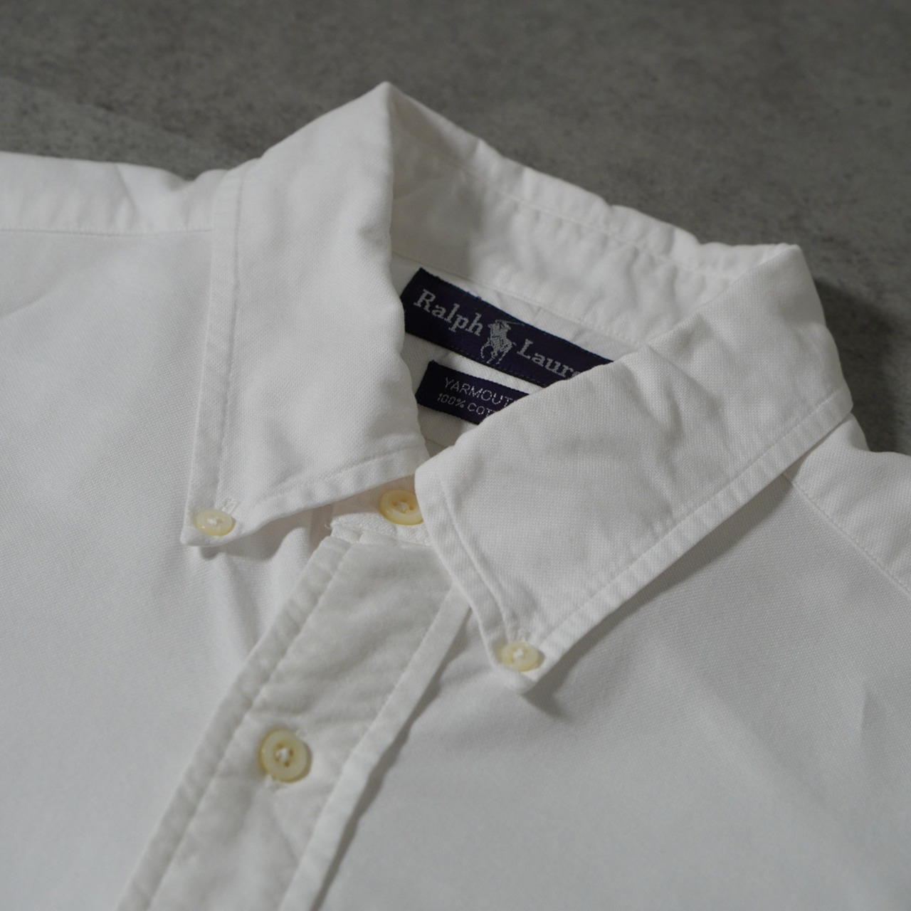 Ralph Lauren oxford BD shirt "YARMOUTH" white [L相当] 古着 - 4