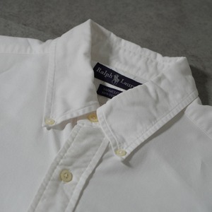 Ralph Lauren oxford BD shirt "YARMOUTH" white [L相当] 古着