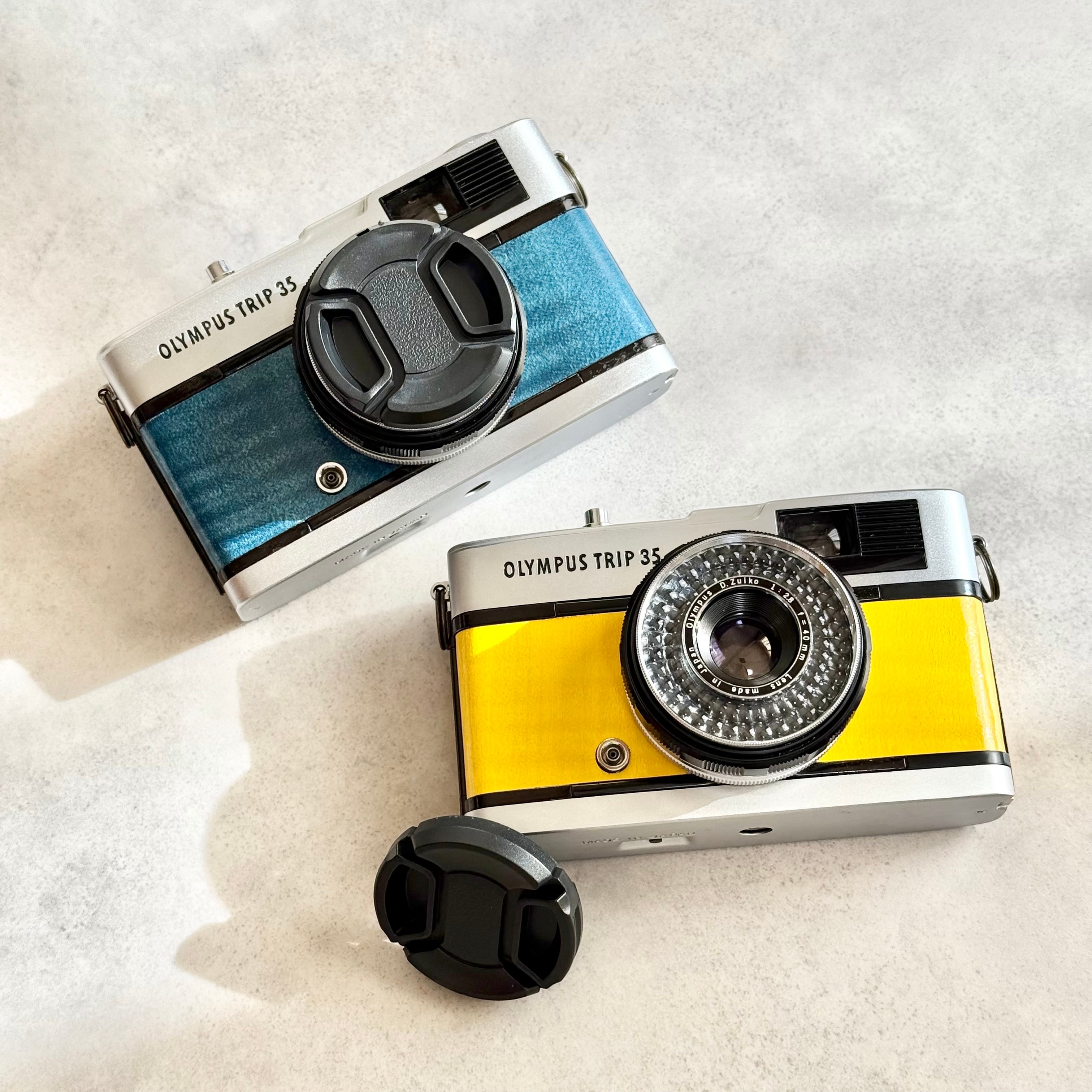 Denim Blue デニムブルー Olympus Trip35 | Macha Cameras