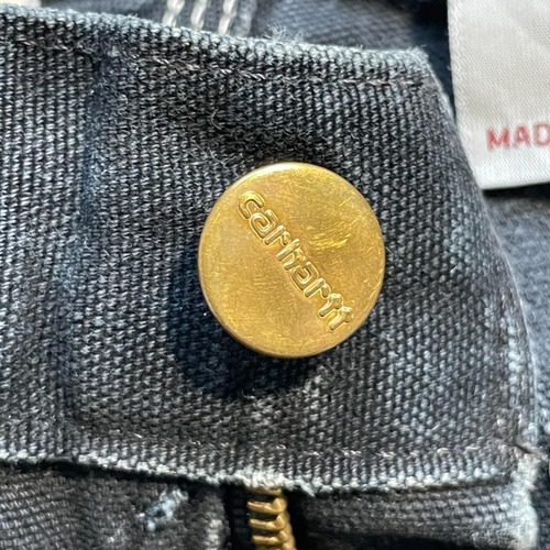 00s USA製 ブラック ダブルニー Carhartt B01 29×30 詳細写真10