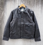 3POCKET 1st LEATHER JKT (BLACK Button)