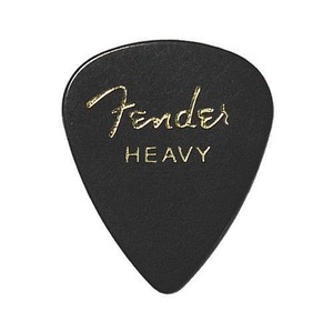 【特価処分】Fender　ピック×10枚　ティアドロップ HEAVY-BLK