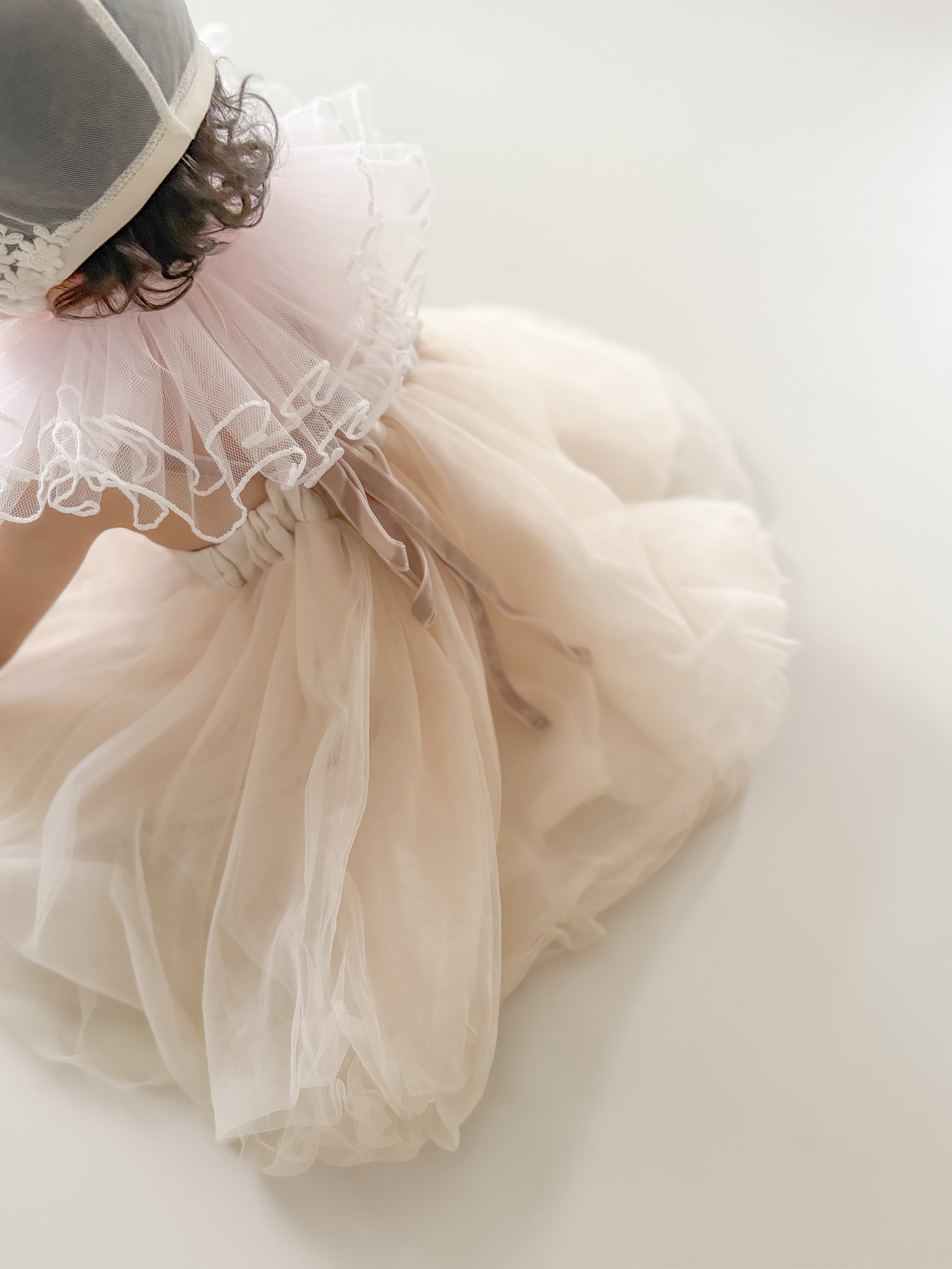 èri couture 】チュール つけ襟 | Swan-pink | irodoriworks