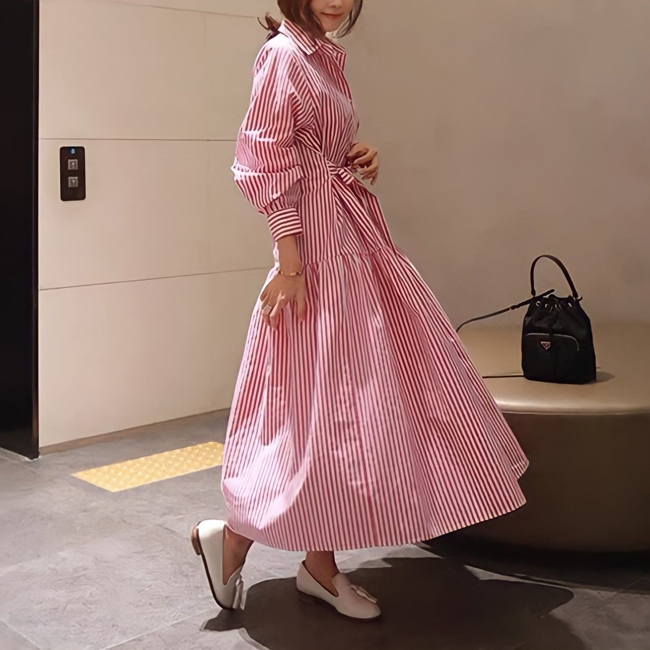 flare dress long