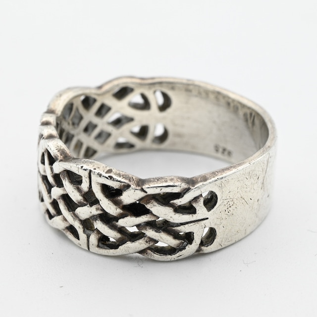 Braided Band Design Wide Ring #25.0 / Ireland