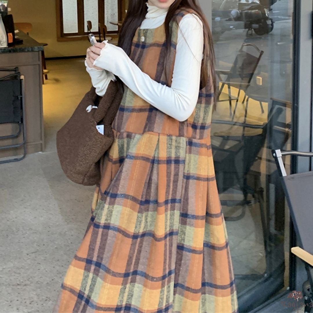 チェック柄 ジャンパースカート M 250482 | Raglana
