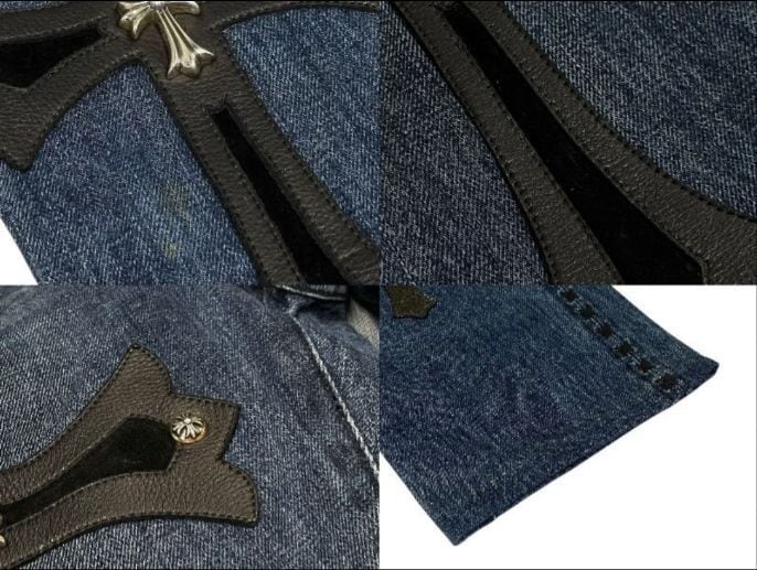 CHROME HEARTS クロムハーツ デニムパンツ カスタムオーダー クロス