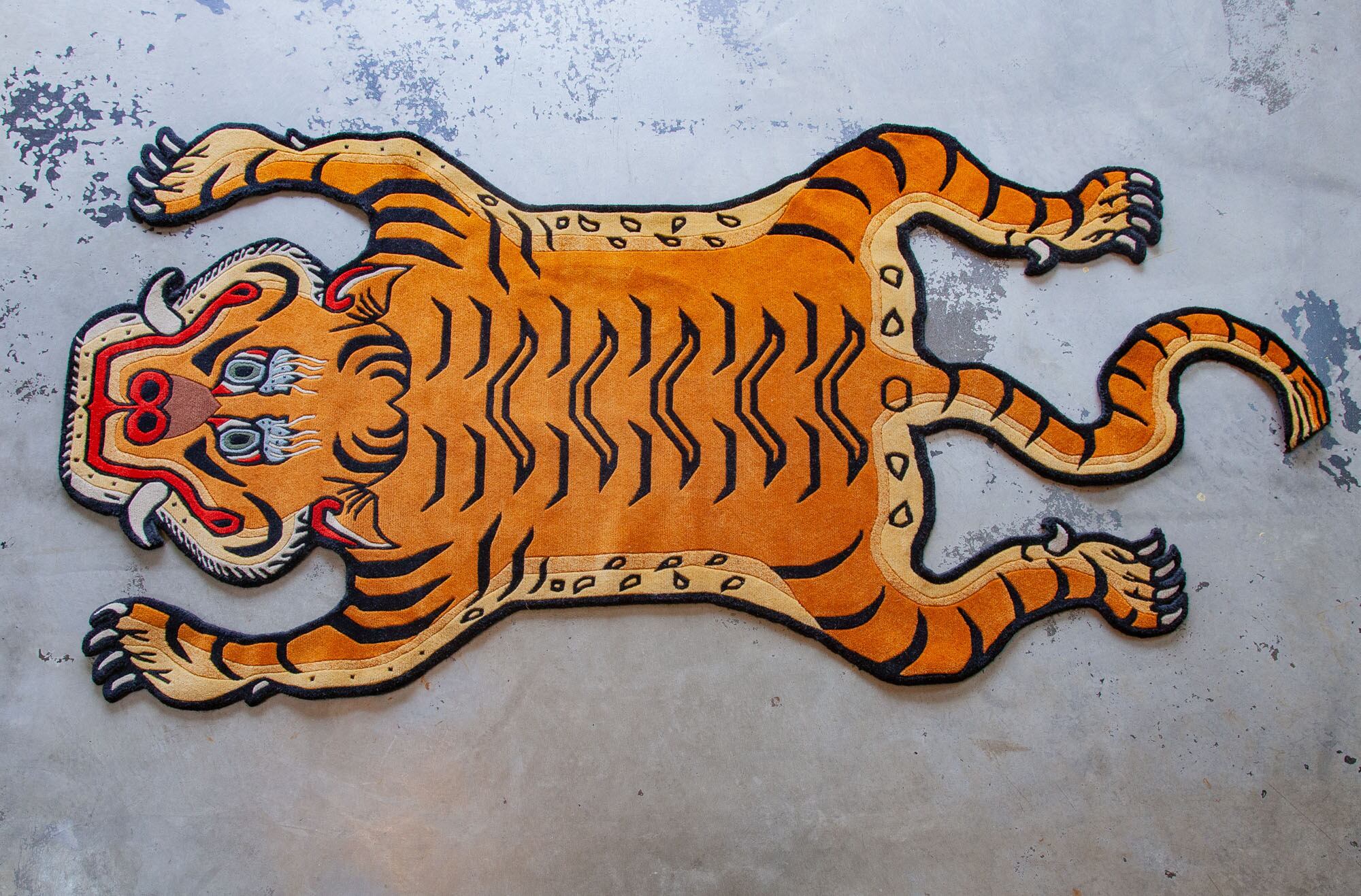 Tibetan Tiger Rug 《Lサイズ•プレミアムウール044》チベタンタイガー