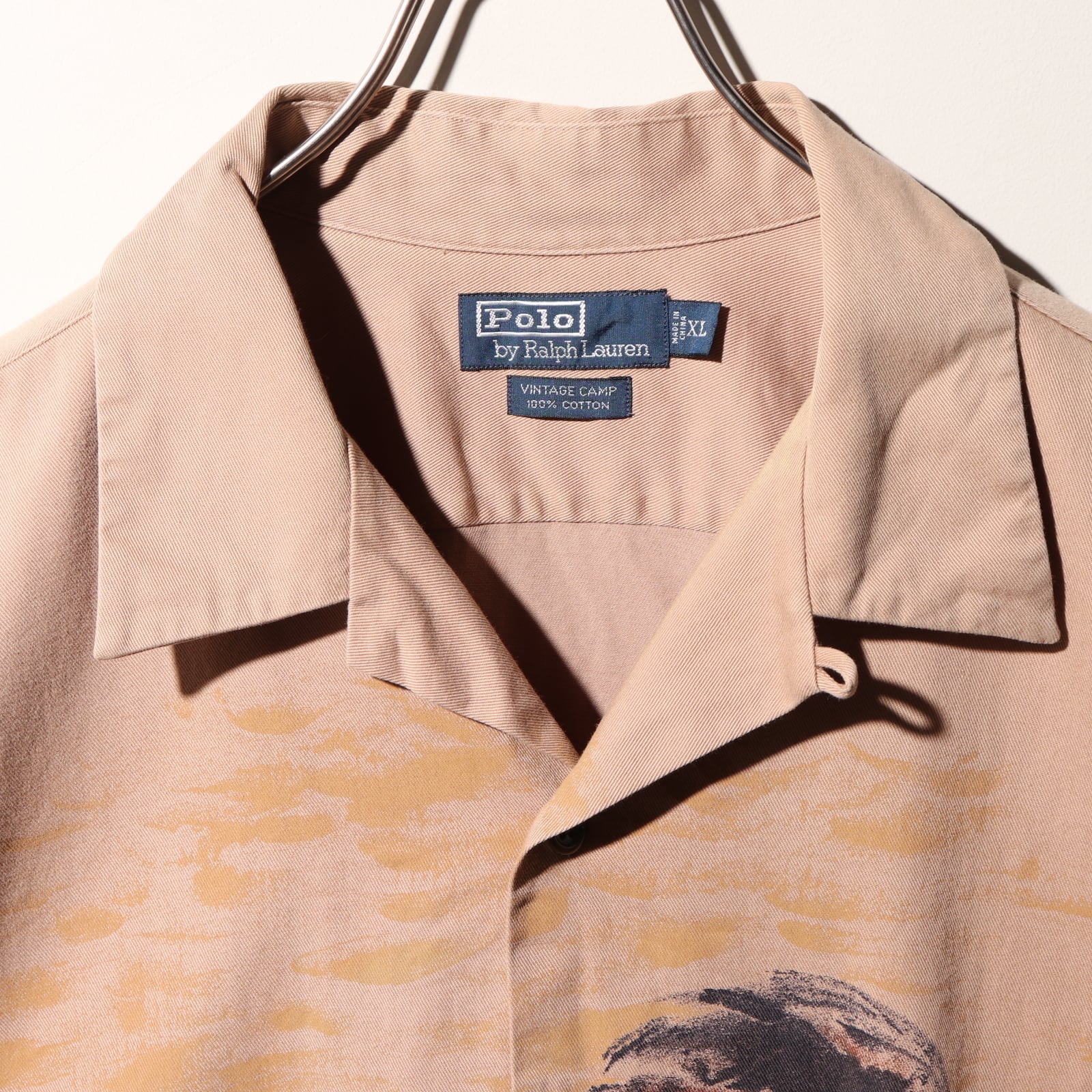 半袖シャツ【90s】ポロラルフローレン VINTAGE CAMP 半袖 開襟シャツ XL
