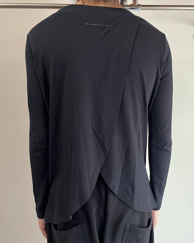 【MM6 Maison Margiela】wide u-neck basic top