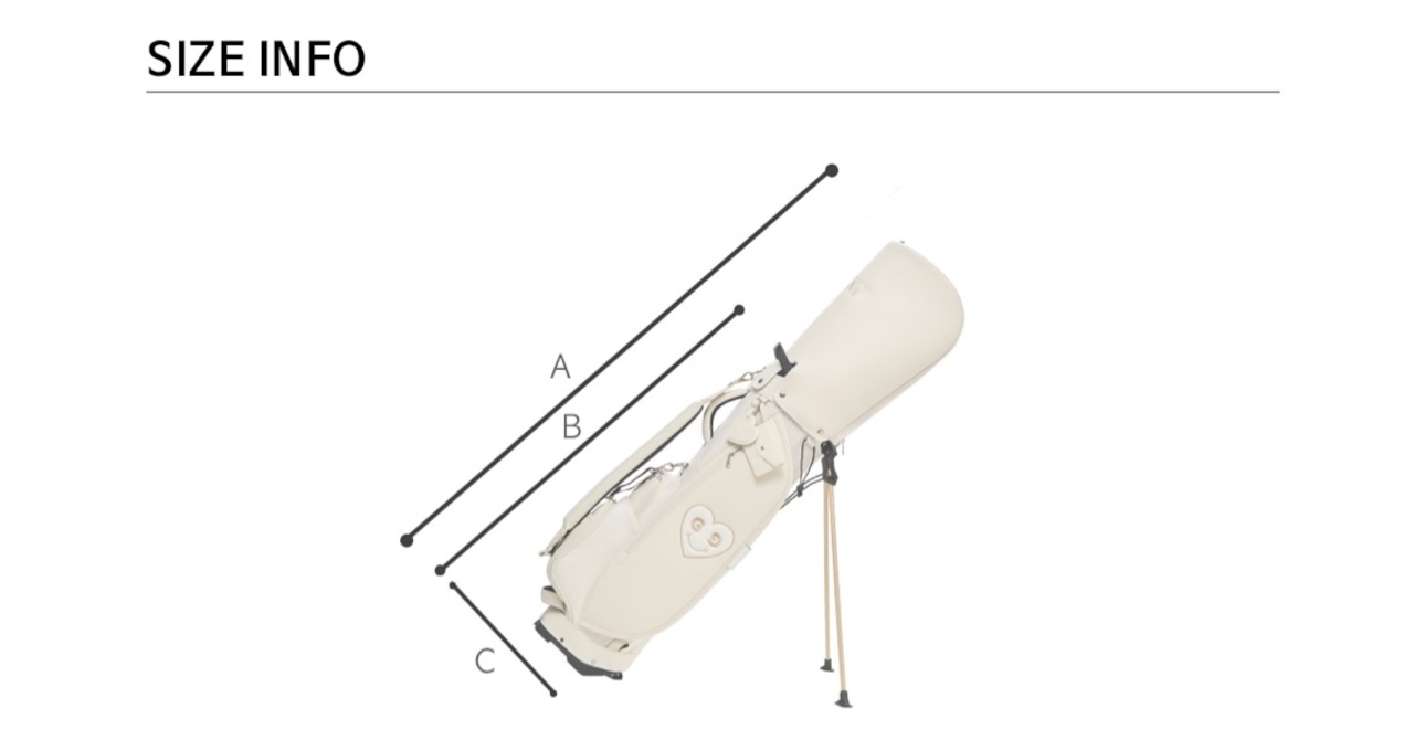 GOXO ゴーエックスオー スマイルハート軽量スタンドバック クリーム