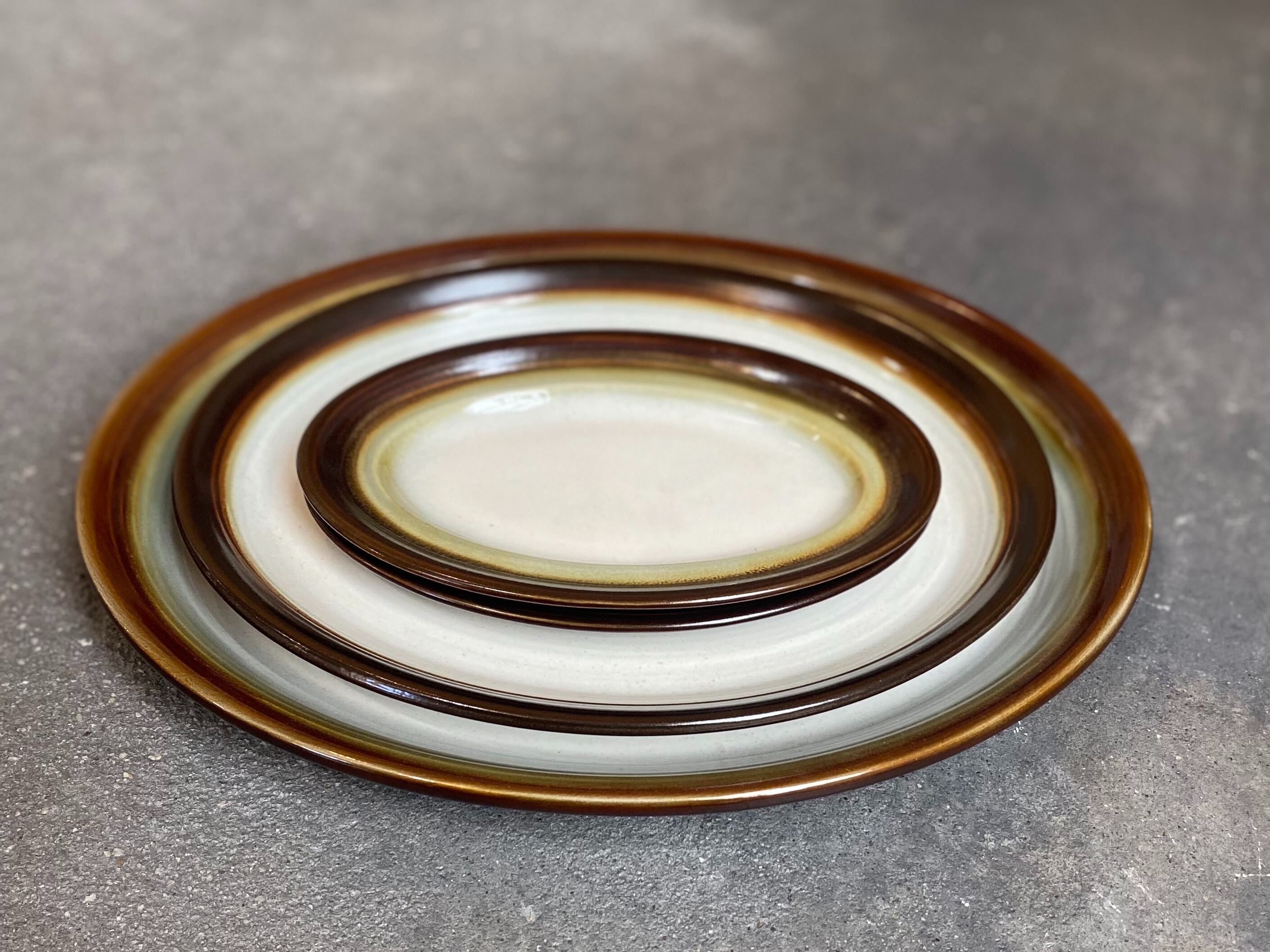 <vintage>oval line plate(L)