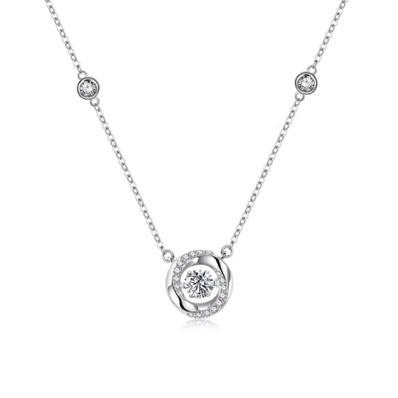 シルバー ダイヤモンド風 ペンダント ネックレス ペンダント おしゃれ キラキラ 1粒 ダイヤモンド シルバー ネックレス