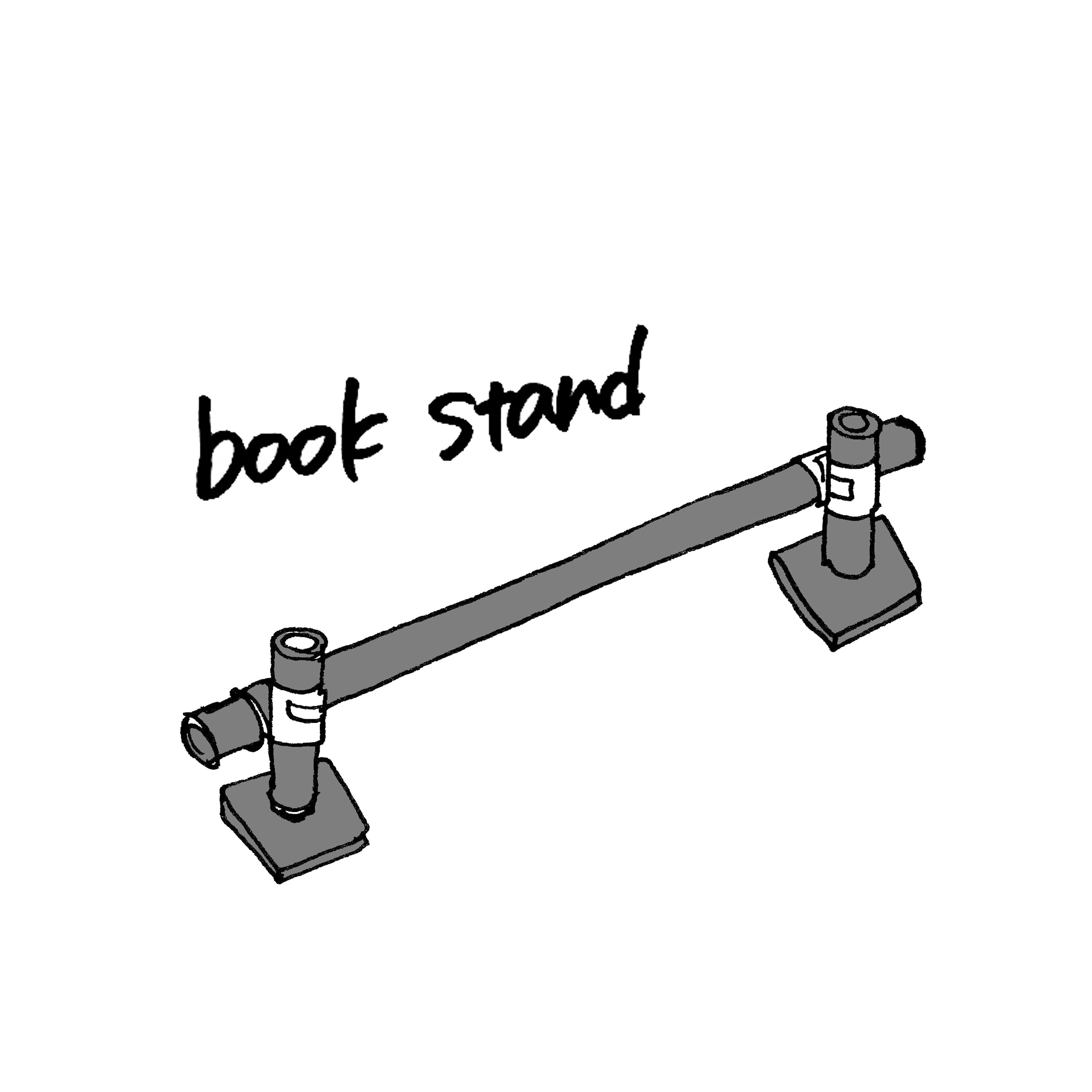 piping book stand piping furniture