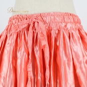 ベリーダンス 衣装 ジプシースカート ピンク系 光沢 ティアード 鮮やか 紫 青 ボリューム 華やか レッスン 練習 カラフル ダンス衣装 明るい ステージ衣装 イベント 大きく広がる裾 ロング パープル系 ブルー系