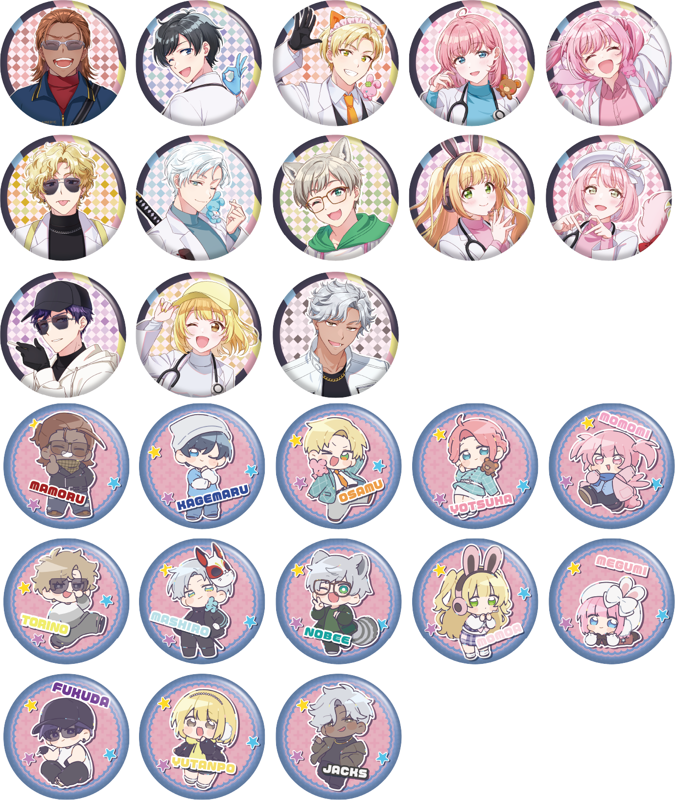 ランダム】缶バッジ(全26種) | ストグラ救急隊