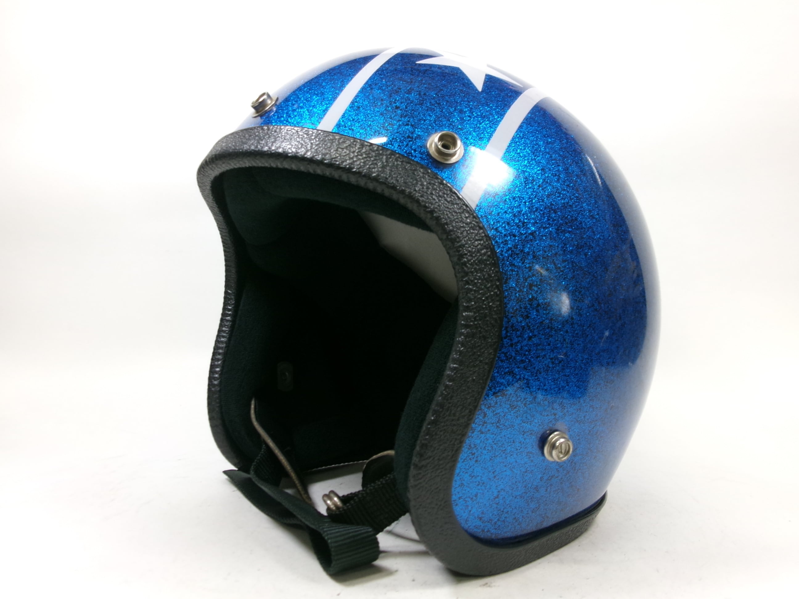 Sシェル！60s HARLEY-DAVIDSON MODEL S ジェットヘルメット 目深加工