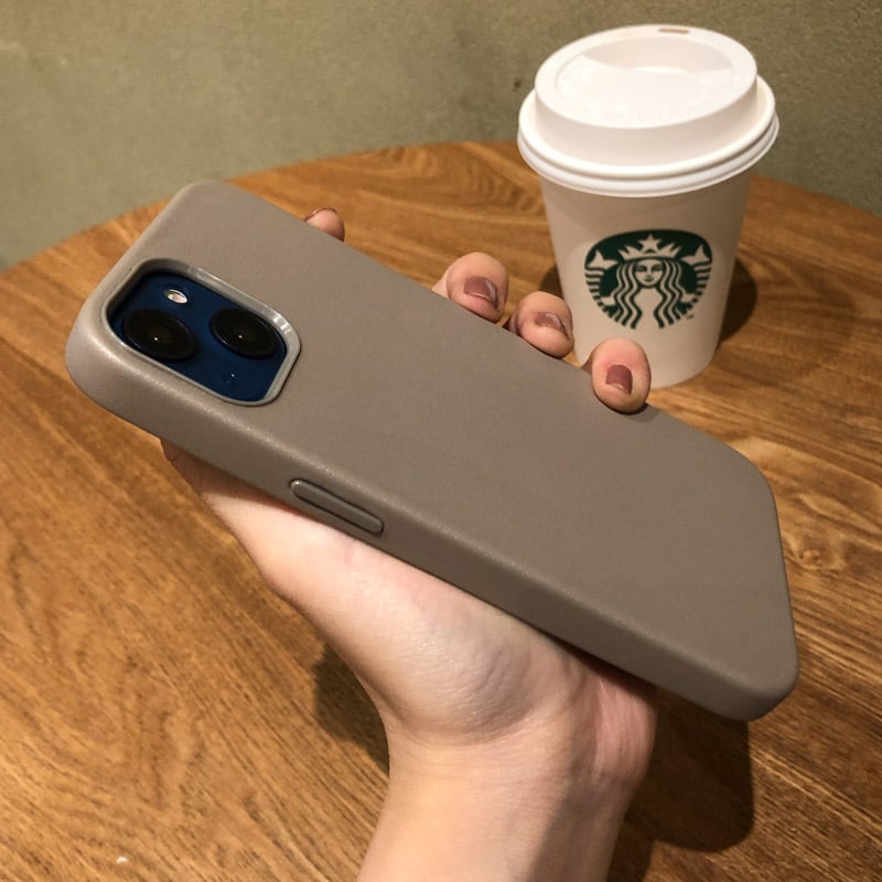 アイフォン 13 Pro Max・12 Pro・11・XSケース 無地 レザー製 iPhone