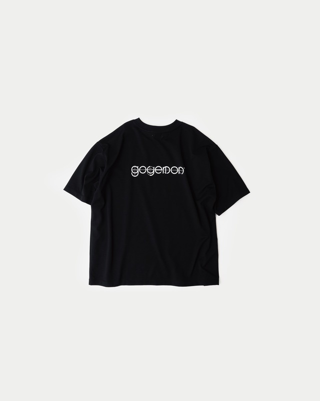 Half Sleeve Back Logo T-Shirt / BLACK［goyemon general gadget］