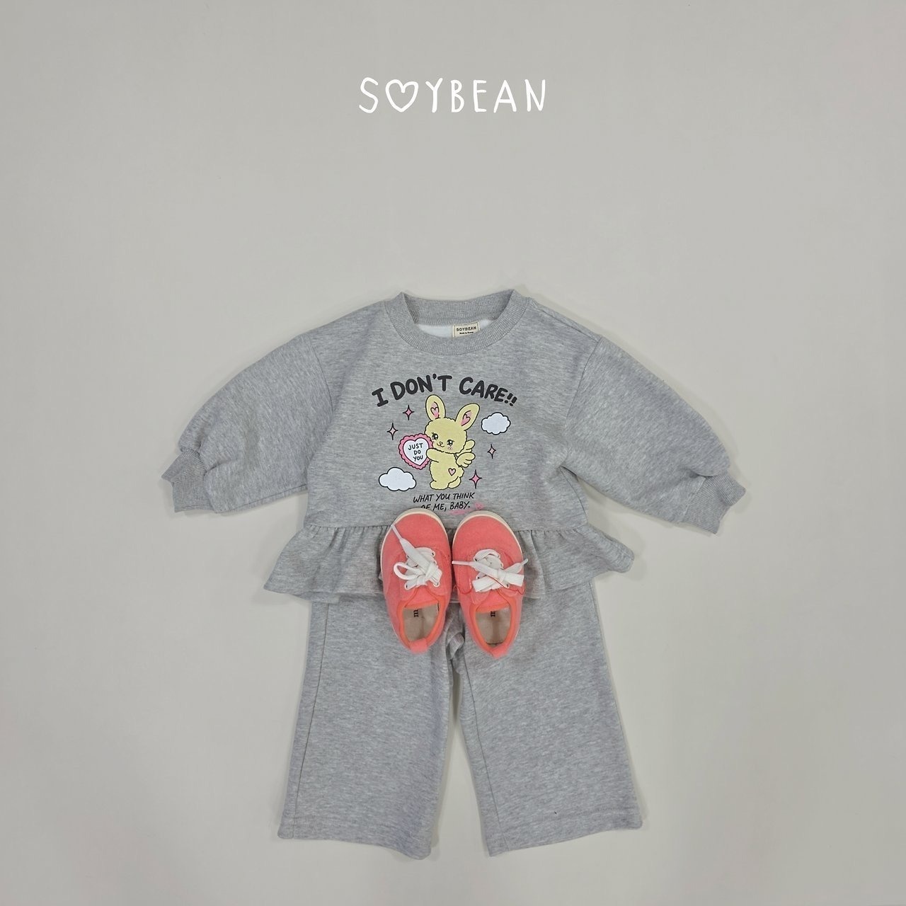 韓国子供服 / 26Autumn / soybean / bunny フリル セットアップ / キッズ服 / 秋服 *XS~XL*