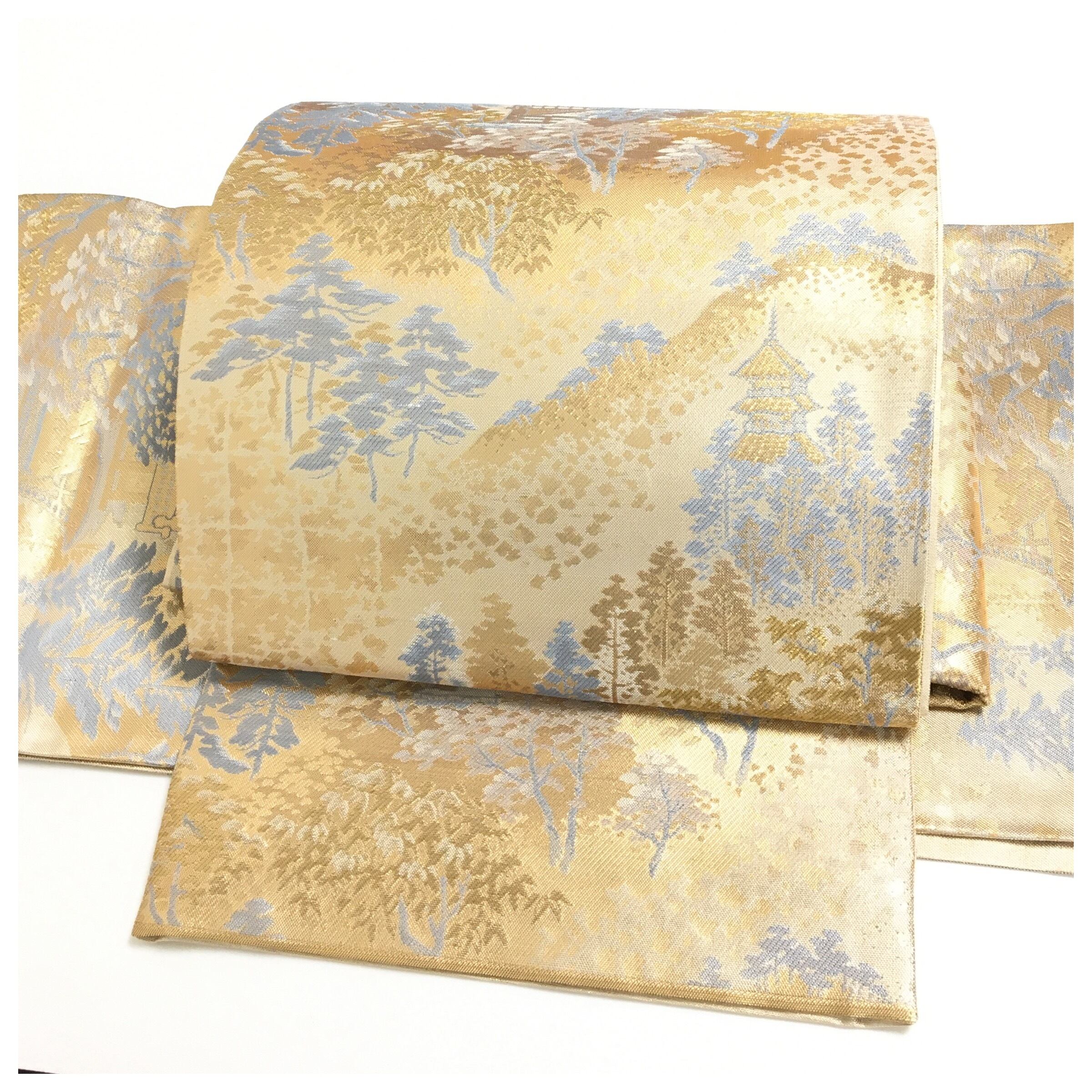 明綴れ 袋帯 二部式 作り帯 明綴れ 袋帯 二部式 作り帯 綴れ織の二部式名古屋帯