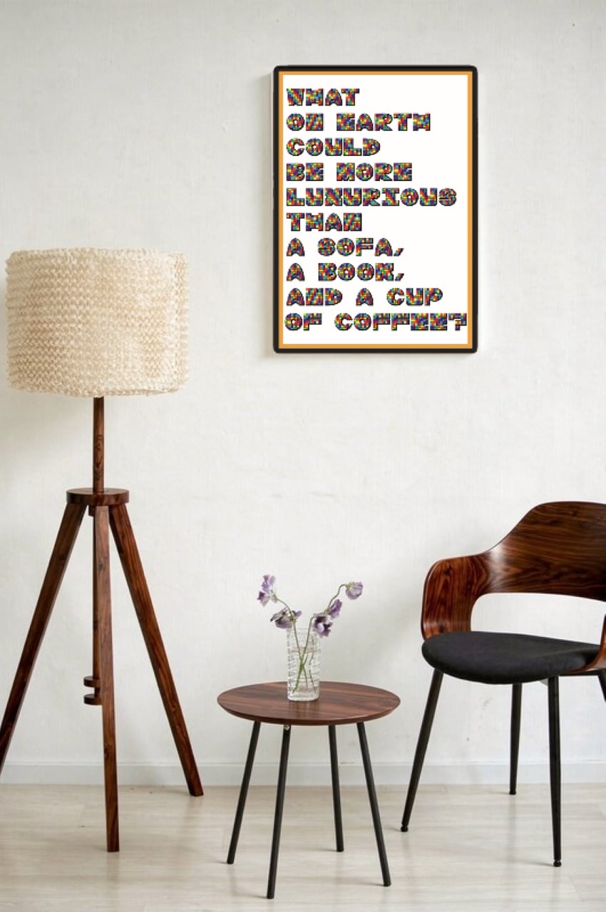 DHD(M)040【フレーム付きインテリアポスターA2　サンドウィッチもほしい】