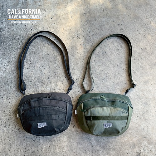 《CALIFORNIA HAVE A NICE TIME！》カリフォルニアハブアナイスタイム ROUND SHOULDER BAG (MHB-007) リメイク ミリタリー ショルダーバッグ メンズ ブランド
