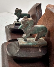 お馬さんの木製ブックエンド（ペア）