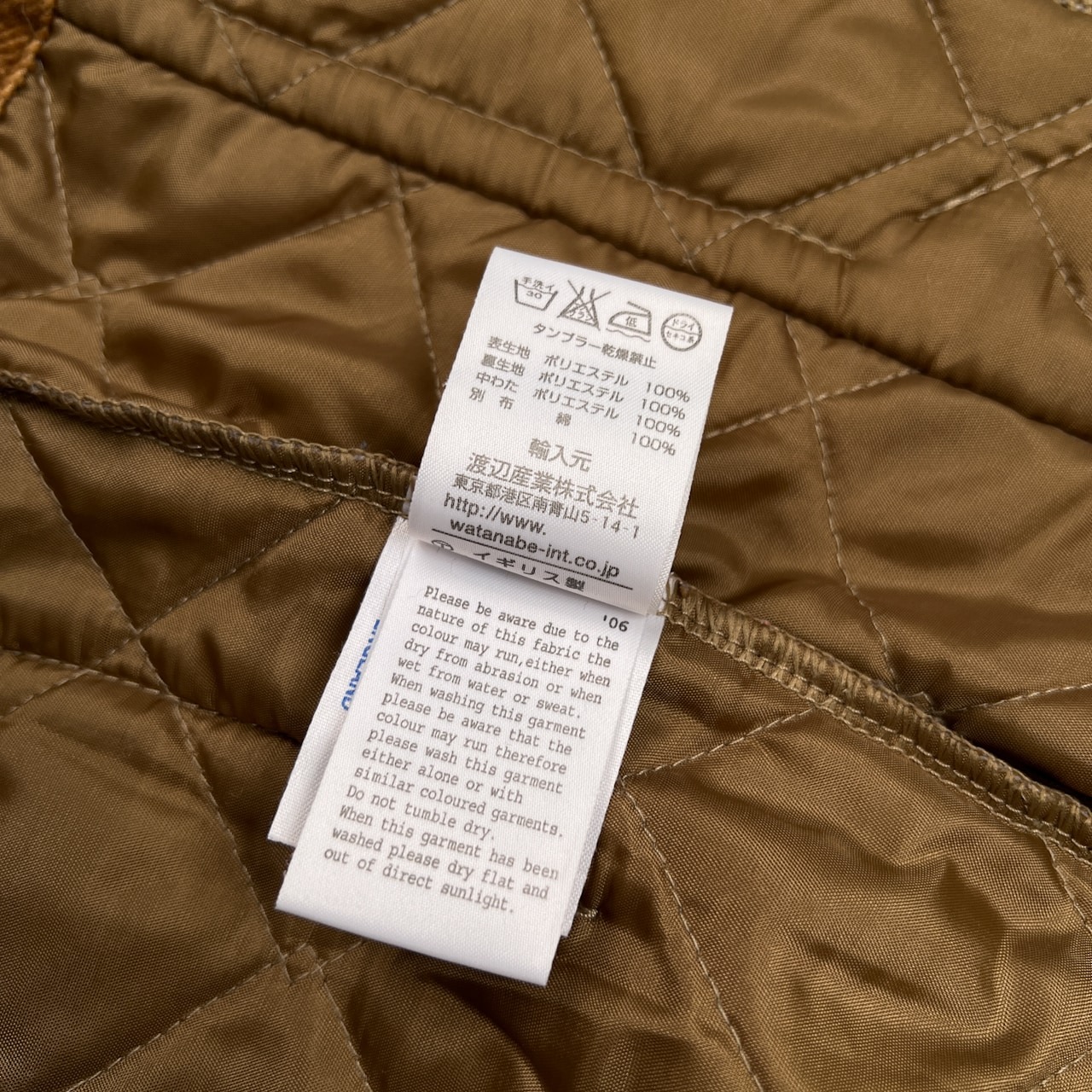 LAVENHAM ラベンハム キルティング ジャケット サイズ 36 /キャメルブラウン系/レディース/イギリス製/英国製