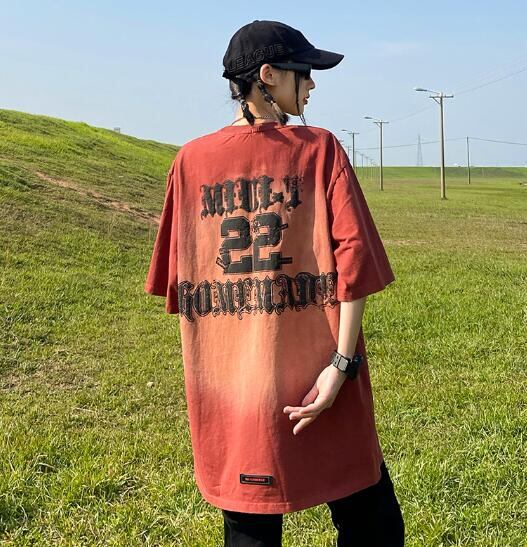 新作 レディース トップス Tシャツ ブラウス 半袖 カジュアル レトロ プリント