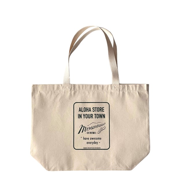 Mountain Original キャンバス トートバッグ  /  Green  Logo