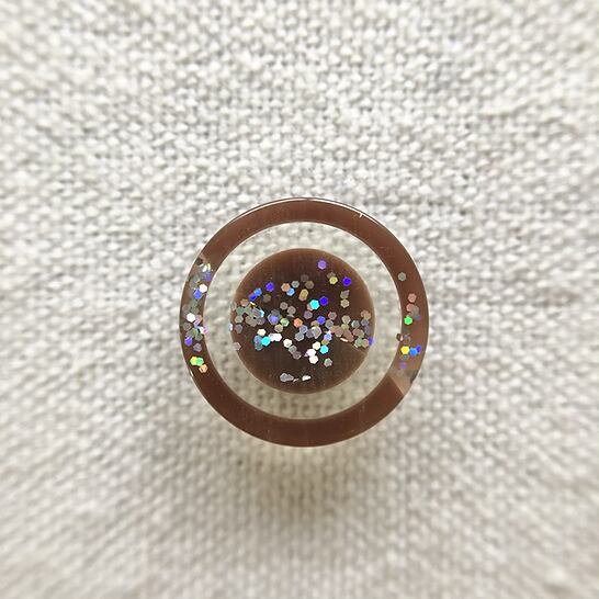 ブラウンフレーム×グリッターライン 15㎜