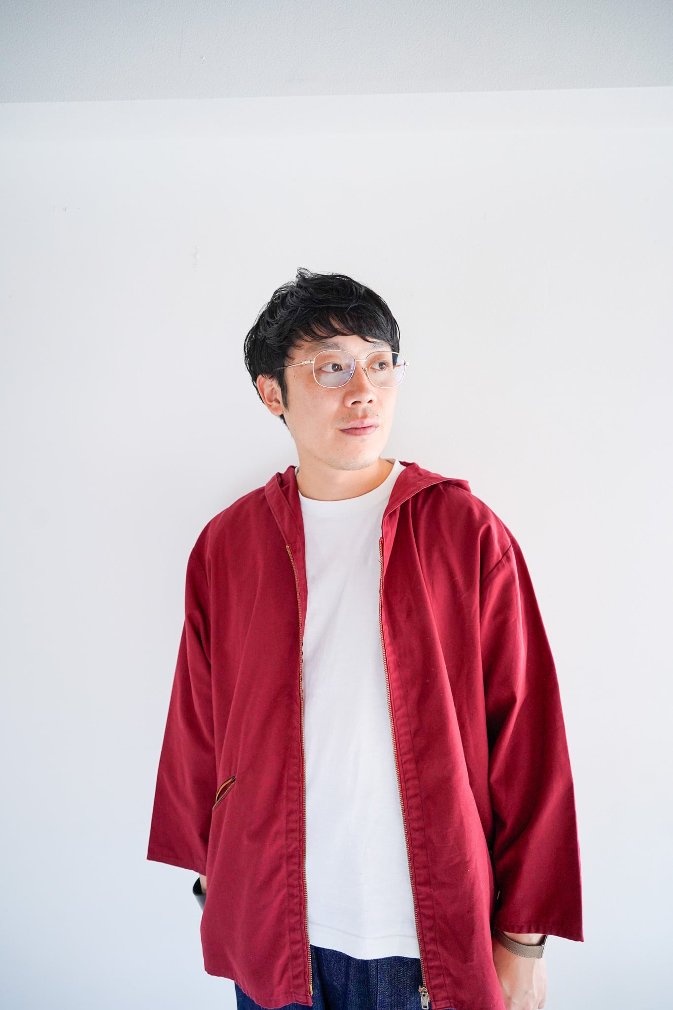 【1960-70s】"Prentice Zip, Made in US" Cotton & Polyester Zip-up Alpine Smock / 6-60