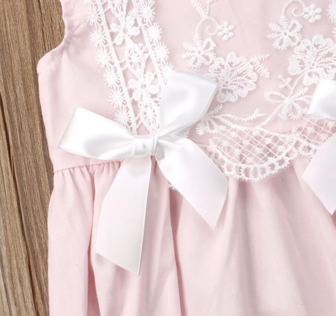 レースフリルロンパース》》》》》春 海外子供服 ガール インポート プチプラ パステルカラー