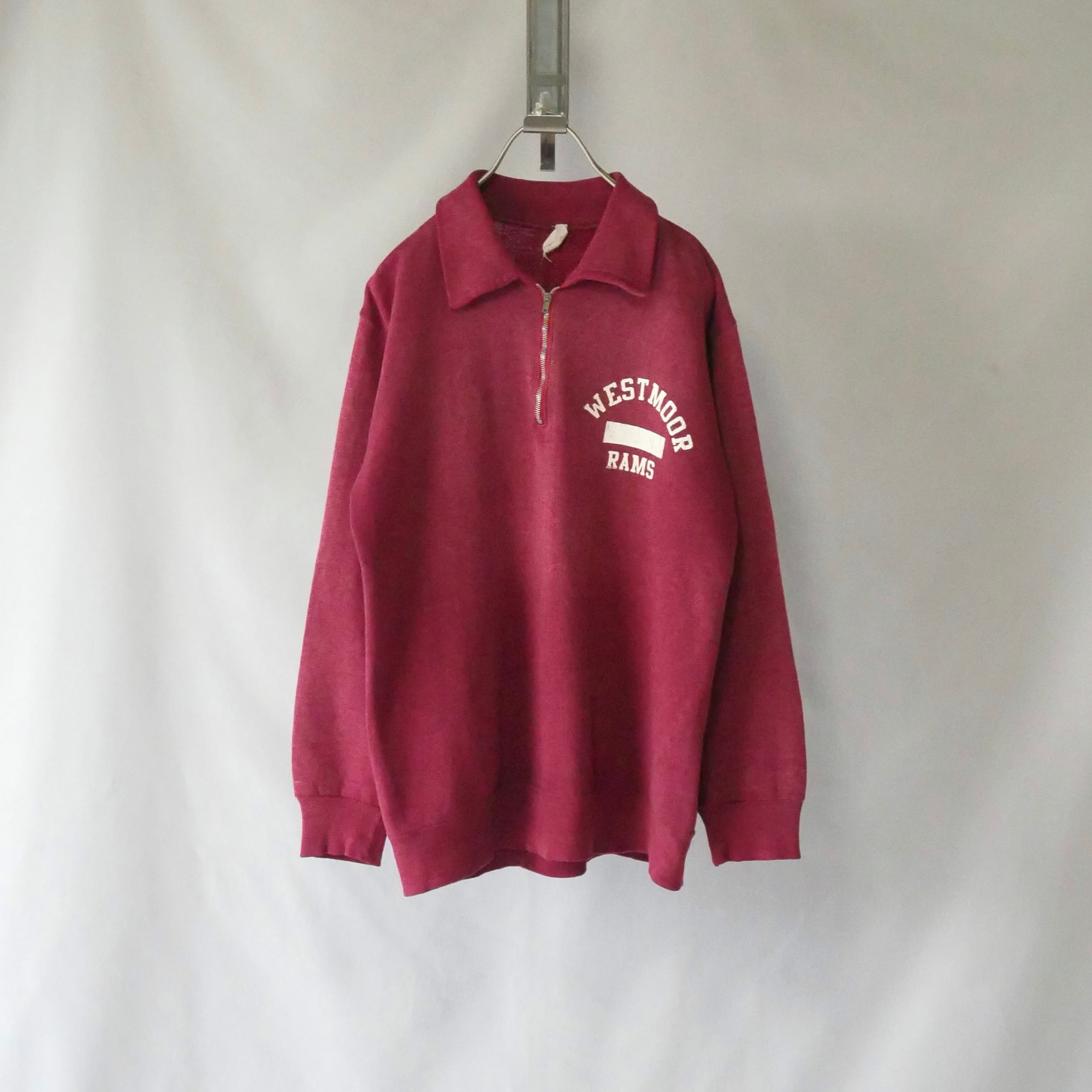 60-70s vintage halfzip sweat ヴィンテージ エンジ ハーフジップ