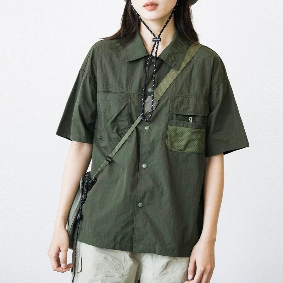 メッシュショートスリーブシャツ J0257