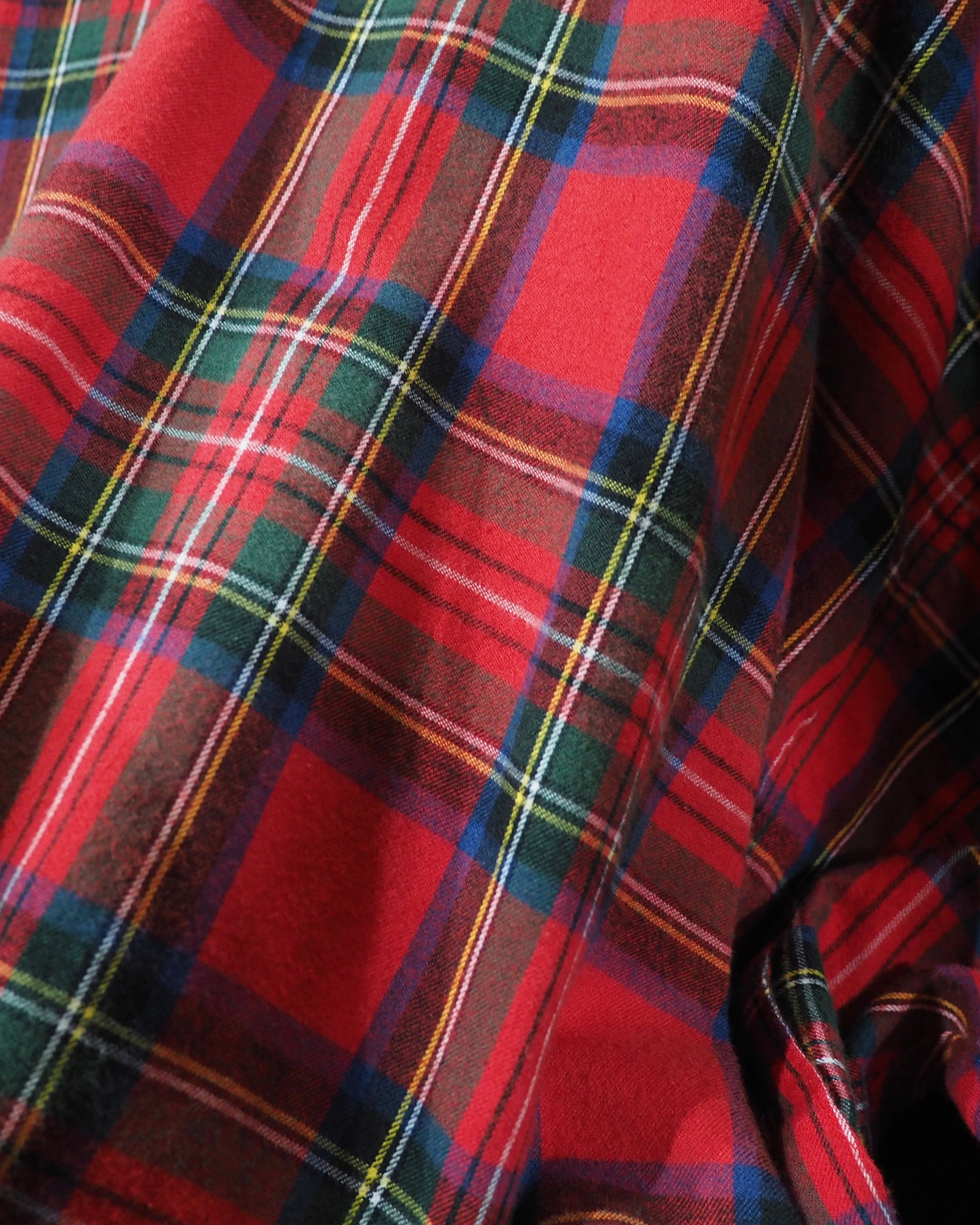 " Iroquois ‐ 変形 " Tartan check pattern Over silhouette Hoodie