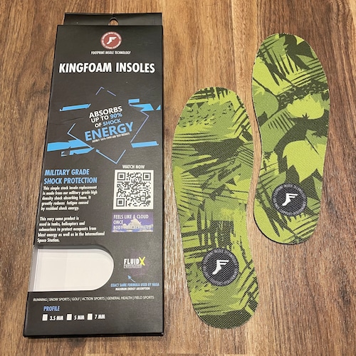 【FOOTPRINT INSOLE】flat 3mm green camo