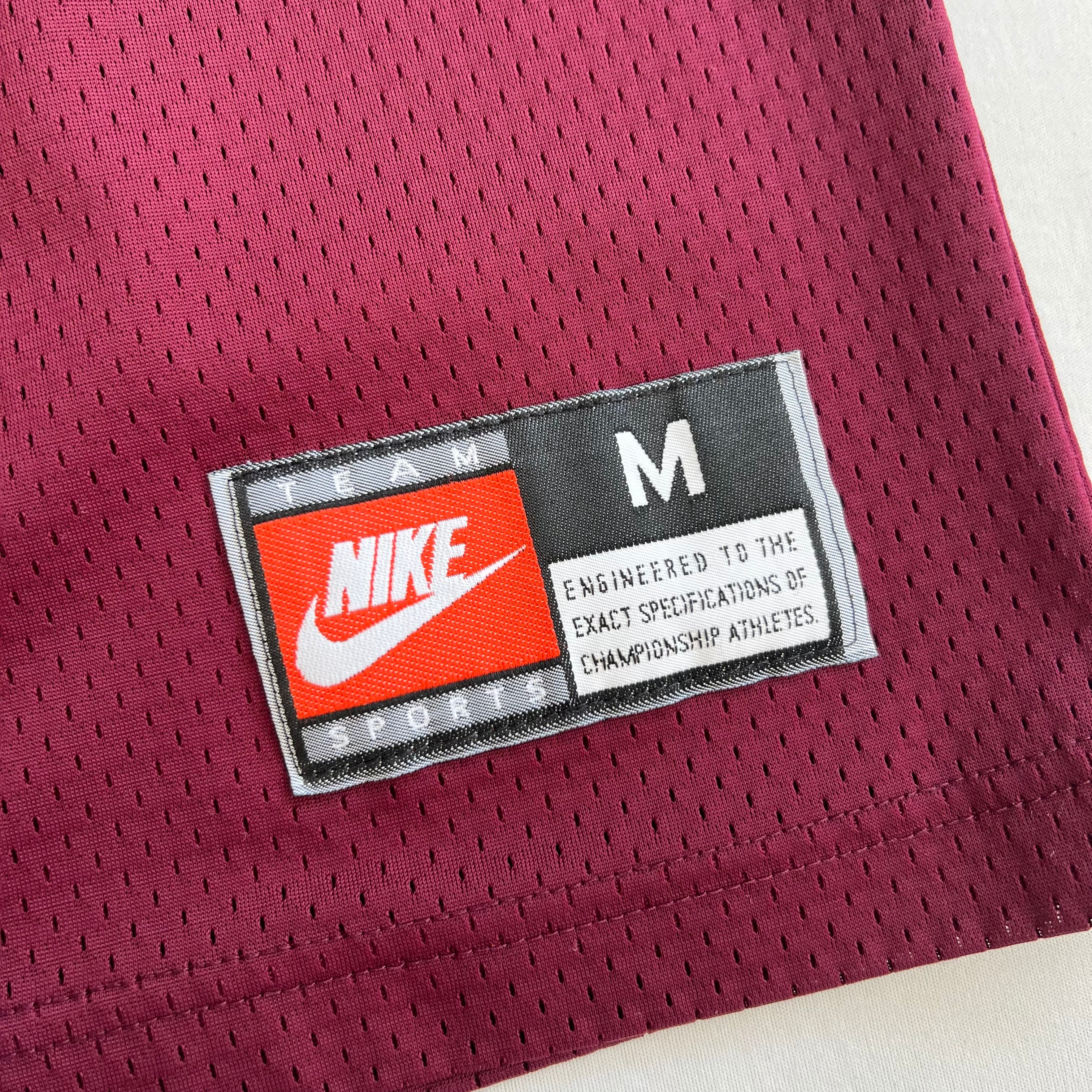 00's USA製 NIKE フットボールシャツ メンズM ボルドー | 古着屋fuzz city