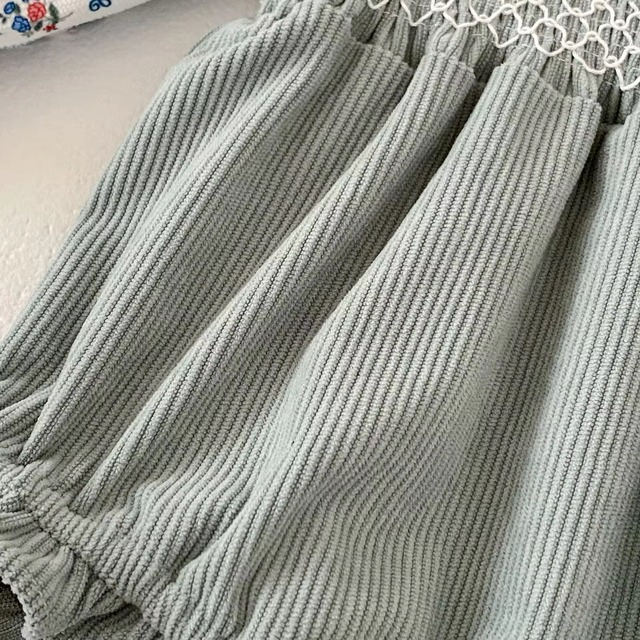 【取寄】これ1着でおしゃれに決まる!重ね着風レトロロンパース