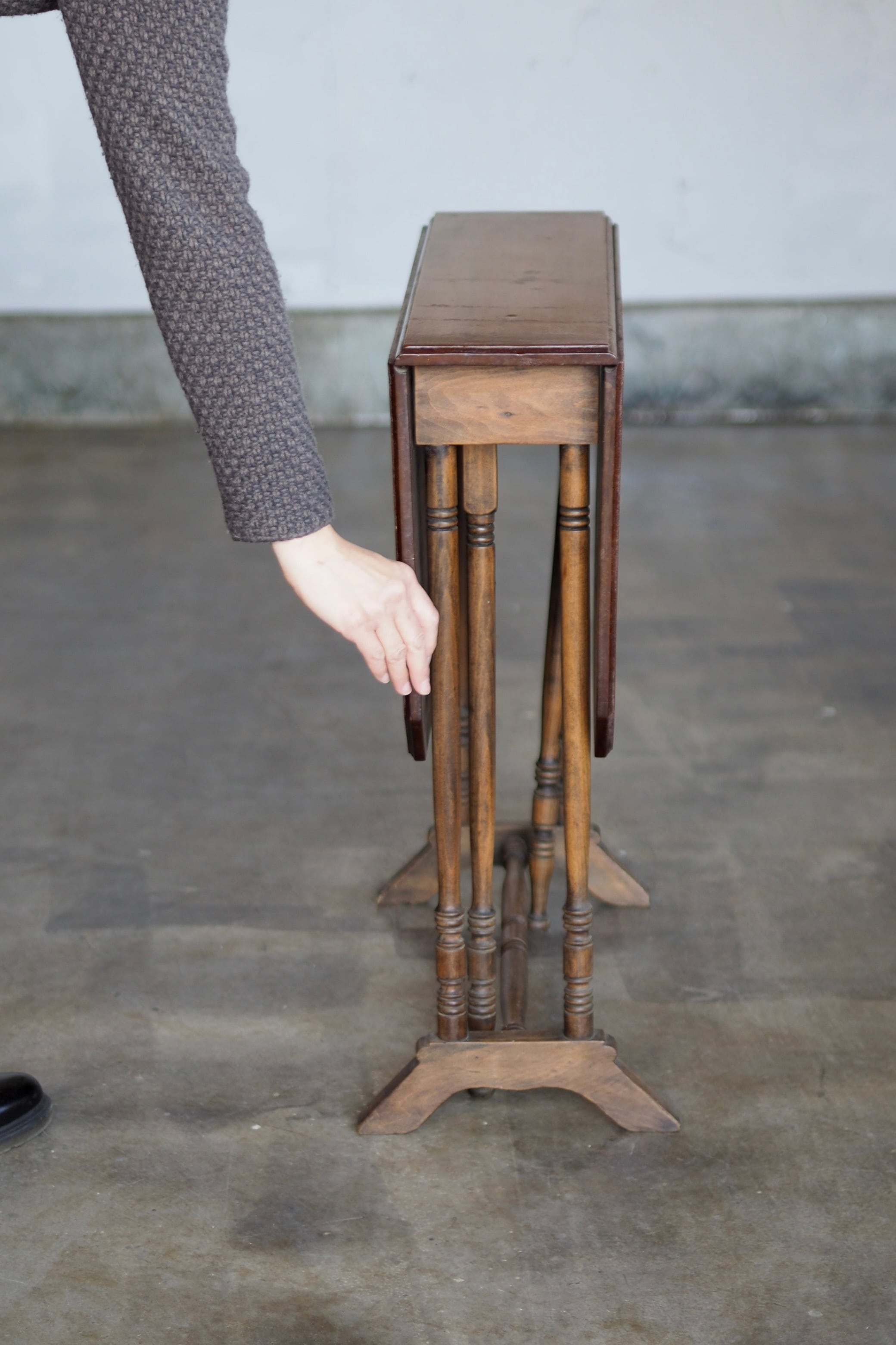 アンティークゲートレッグテーブル-antique mahogany table